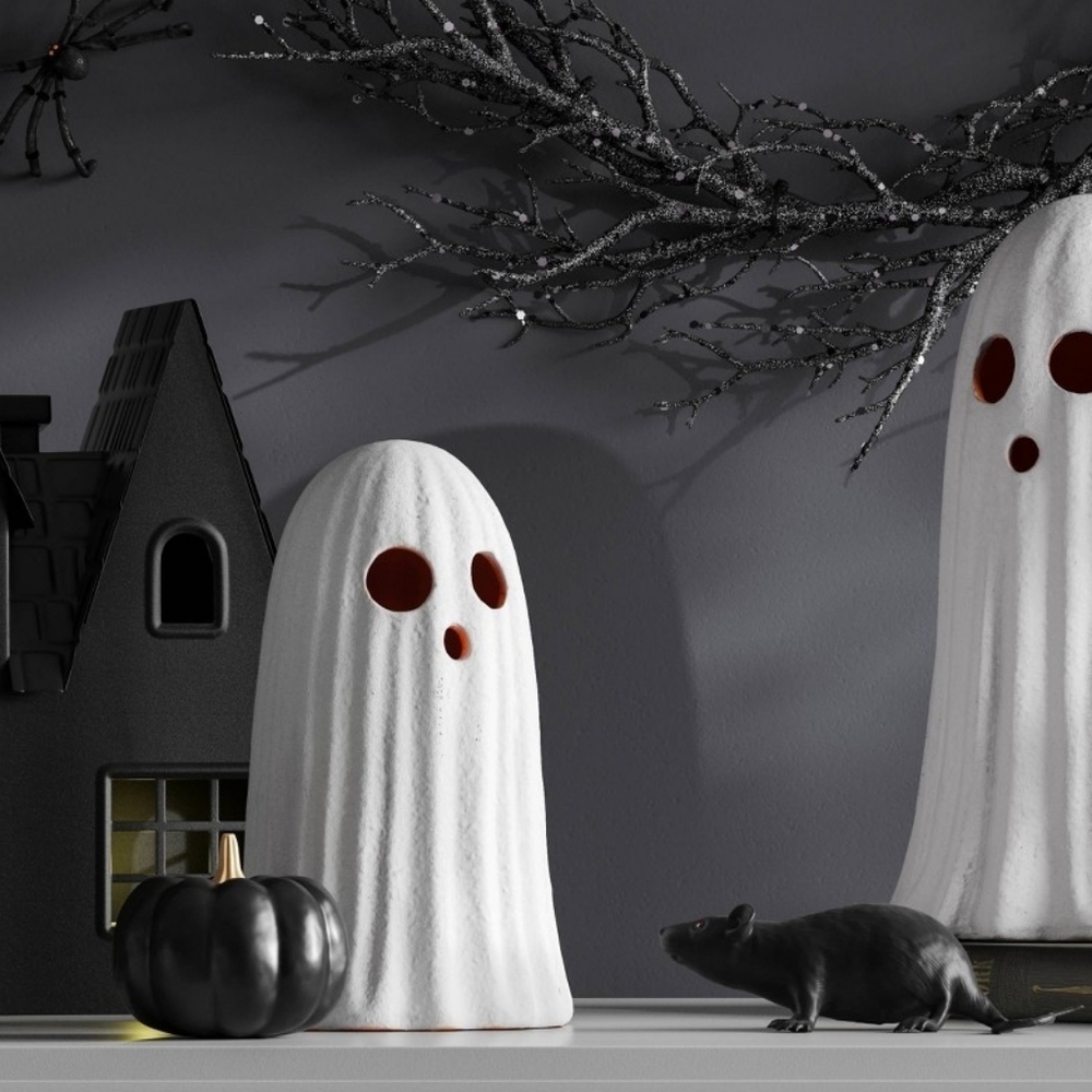 NWT Hyde and EEK 6.75" Small Terracotta Textured Ghost Decorative Sculpture